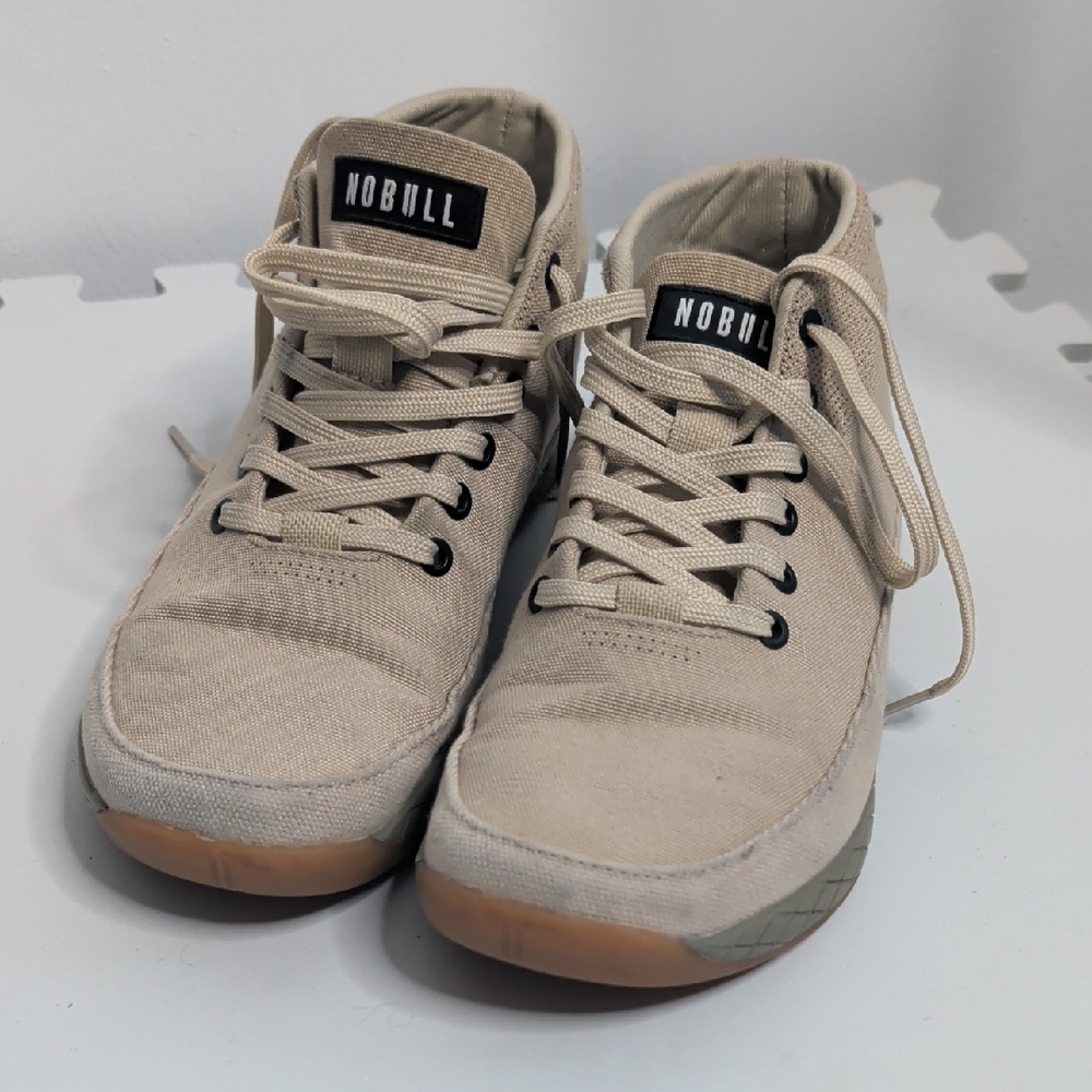 NOBULL Women's Beige High-Top Sneakers